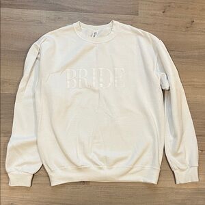 White ‘Bride’ Crewneck Sweatshirt